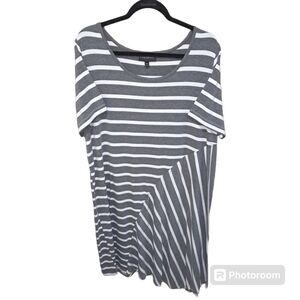 Lane Bryant cotton striped dress